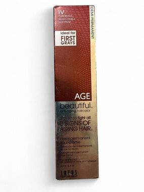 Plum Black (1V) Demi-Permanent Hair Color - Anti-Aging Formula